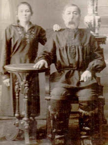 Yury's great-grandfather  with wife