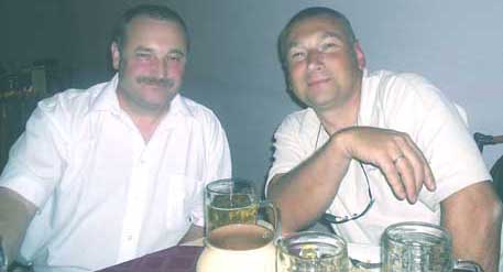 The relatives. Leonid and Jaroslaw Matusiewiczes