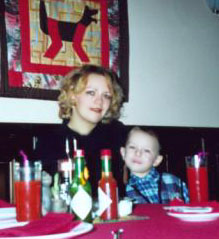 Inna Matusevich with the son