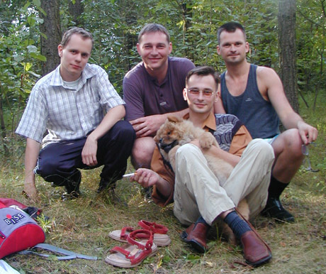 Natural born Matuseviches. From left to right, top-down: : Yury, Radoslaw, Sergrey, Alexander. And Fabi