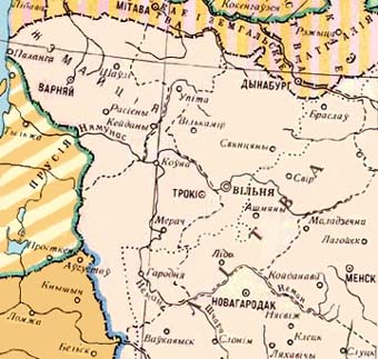 Litva and Jemajtia in XVII century