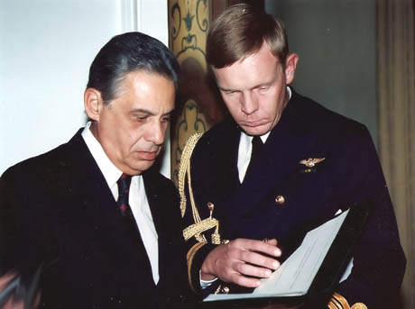 The President of Brazil Fernando Henrique Cardoso and Marcos Jorge Matusevicius