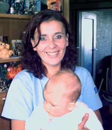 Gabriela with mother