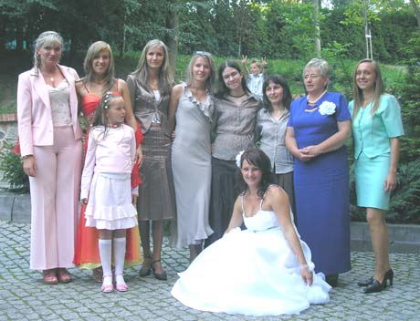 The sisters of Tomasz, mother and wife of brother Magda